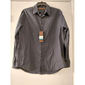 Perry Ellis men’s slim fit stretch long sleeve button up shirt size XL